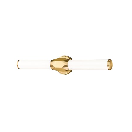 Z-Lite Cooper Vanity, 1-Light, 25 In.W x 4 In.L x 4.75 In.H, Modern Gold/Frosted 1010-25W-MGLD-LED